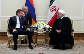 روحاني: إرادة إيران وأرمينيا ترتكز علی المصالح الوطنية للبلدين