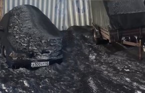شاهد بالفيديو ثلج أسود في سيبيريا والسبب؟