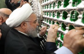 الرئيس روحاني یبدأ زيارة إلى مدينة كربلاء المقدسة+صور