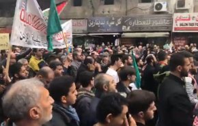 الأردنيون في شوارع عمان: 'الشعب يريد تحرير فلسطين'