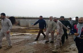 اللواء سليماني يتفقد مناطق خوزستان المتضررة بالسيول