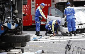 حمله خودرو به عابران ژاپنی در توکیو 2 کشته و 8 زخمی برجا گذاشت
