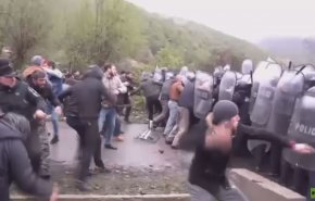 عشرات الجرحى معظمهم شرطة خلال احتجاجات شمال جورجيا 