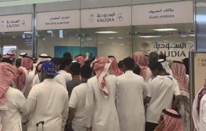 هرج و مرج در فرودگاه های عربستان؛ اعتصاب گسترده کارکنان خطوط هوایی + تصاویر