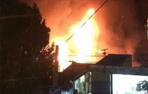 ۲۱ کشته و زخمی در آتش سوزی مرکز تجاری در نجف + فیلم
