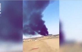 آتش‌سوزی در تأسیسات نفتی عربستان بعد از حمله پهپادی یمن