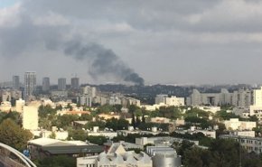فیلم آتش‌سوزی پایگاه نظامی در تل‌آویو
