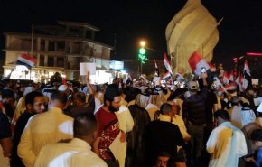 تظاهرات عراقية ضد التحشيد الاميركي..كفاكم خراباً ودماراً