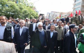 كبار المسؤولين الايرانيين يشاركون بمسيرات يوم القدس
