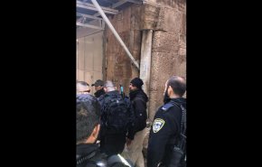 حمله صهیونیست ها به نگهبان مسجد الاقصی