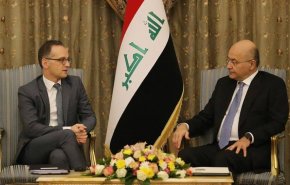 دیدار وزیر خارجه آلمان با رئیس جمهور عراق