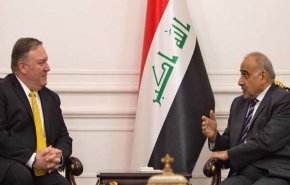 نخست وزیر عراق از پامپئو خواست تا در راستای کاهش تنش‌ها با ایران تلاش کند