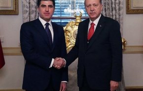 اولین دیدار بارزانی با اردوغان پس از تصدی ریاست اقلیم کردستان عراق 