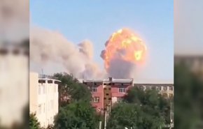 إخلاء بلدة في كازاخستان عقب انفجارات في مخزن ذخيرة          