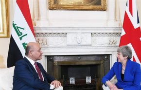 الرئيس العراقي يلتقي ماي في لندن 