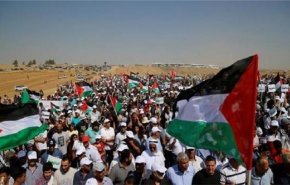 تجمع جماهيري حاشد في قطاع غزة رفضا لورشة البحرين  