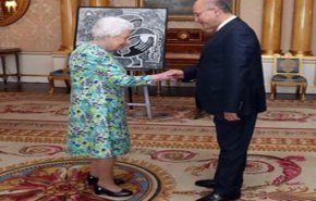 دیدار رئیس‌جمهوری عراق با ملکه انگلیس