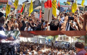 راهپیمایی مردم کشمیر در حمایت از مقام معظم رهبری + تصاویر