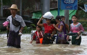 نزوح 18 الف شخص في ميانمار بسبب الفيضانات 