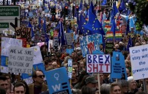 آلاف يتظاهرون في لندن رفضا لخروج بلادهم من الاتحاد الاوروبي