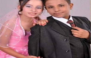 أصغر عروسين في مصر يدخلان القفص الذهبي