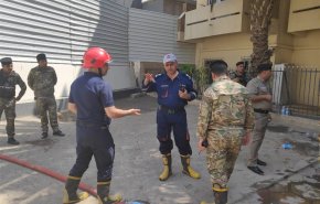 بالصور.. اصابة دبلوماسي روماني في حريق السفارة ببغداد