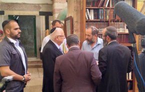 ورود رئیس رژیم صهیونیستی به مسجد ابراهیمی در «الخلیل»