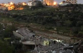 تخریب منزل یک خانواده فلسطینی در مناطق اشغالی 