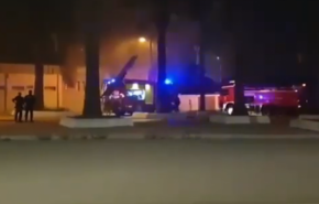 حريق يلتهم مبنى في مطار الجزائر الدولي

