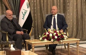 السفیر الإيراني في بغداد یلتقي بالرئيس العراقي