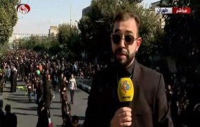 شاهد ..مسيرات ضخمة لإحياء ذكرى الأربعين في إيران