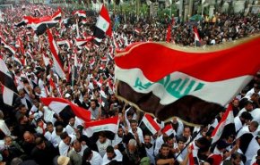 قدردانی تحصن‌کنندگان «التحریر» بغداد از مرجعیت و الحشد الشعبی