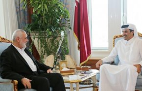 أمير قطر يستقبل وفدا من حماس 