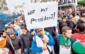 تظاهرات هزاران الجزایری علیه رییس جمهور منتخب