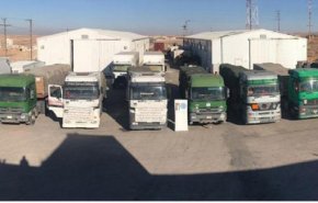 قافلة مساعدات اردنية في طريقها الى غزة