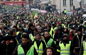 معترضان فرانسوی برای شصت‌وچهارمین هفته به تظاهرات پرداختند + فیلم

