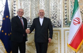 اول لقاء بين ظريف ومنسق خارجية الاتحاد الاوروبي بايران