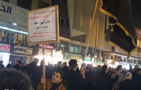 راهپیمایی در کاظمین عراق در حمایت از آیت‌الله سیستانی