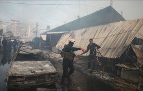 ارتفاع عدد ضحايا حريق النصيرات في غزة الى 11 شخصا