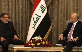 ماذا جری في لقاء شمخاني بالرئيس العراقي في بغداد؟