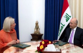 الرئيس العراقي يبحث مع بلاسخارت التنسيق لمواجهة كورونا