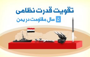 اینفوگرافیک/ تقویت قدرت نظامی؛ 5سال مقاومت در یمن