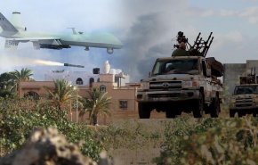 قوات الوفاق تدمر طائرة شحن عسكرية لقوات حفتر بترهونة