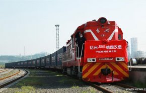 انطلاق خدمات قطارات الشحن من الصين إلى أوروبا