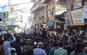 تظاهرات گسترده اهالی ادلب سوریه دراعتراض به ترکیه