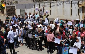 سوريات يعتصمن للكشف عن مصير محتجزات في سجون عفرين 