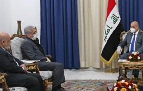 وزير الطاقة الايراني يلتقي الرئيس العراقي