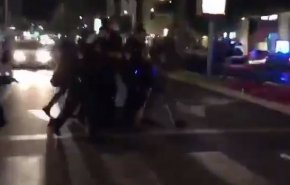 برخورد خشن پلیس تل‌آویو با تجمع‌کنندگان در میدان رابین + فیلم