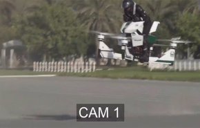 بالفيديو.. فشل وتحطم دراجة طائرة في اختبار لشرطة دبي