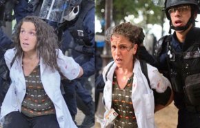 شاهد.. الشرطة الفرنسية تسحل ممرضة من شعرها بسبب احتجاجها لتحسين الأجور!